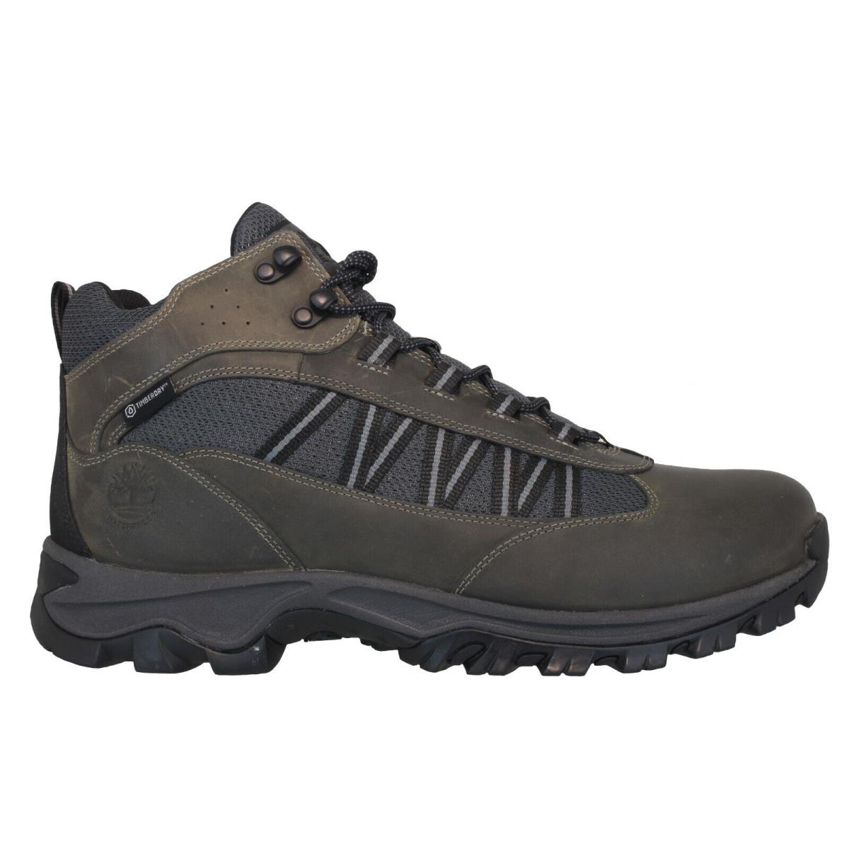 Timberland Men`s MT Maddsen Lite Mid Waterproof Grey Hiking Boots Size 12-13 - Medium Grey