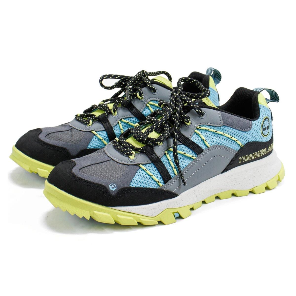 Timberland Women s Athletic Garrison Trail Waterproof Low Hiker Shoes Turquoise Mesh Wgrey