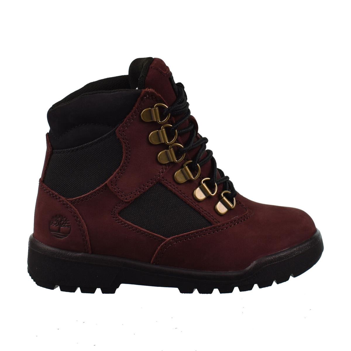 Timberland 6 Inch Little Kids` Field Boot Burgundy TB0A5YHN - Burgundy