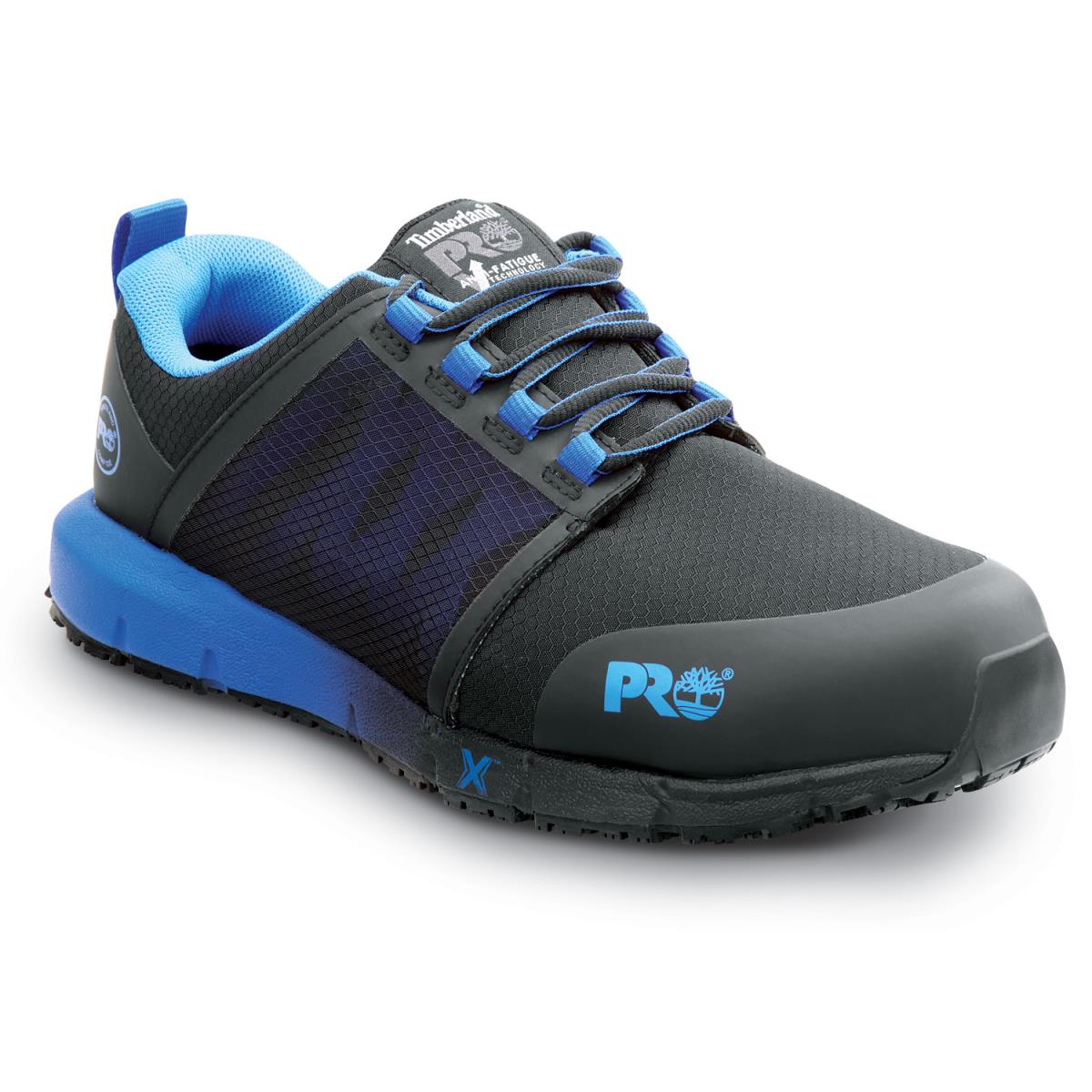 Timberland Pro Radius Men`s Comp Toe EH Slip Resistant Athletic Blue Pop