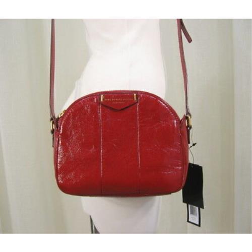 Marc BY Marc Jacobs Downtown Lola Cabernet Red Patent Leather Crossbody Bag