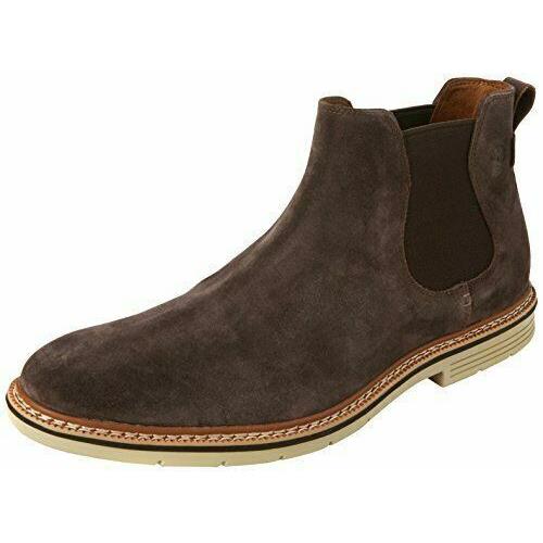 Timberland Men`s Naples Trail Chelsea Medium Dark Brown Suede Boots A1RNF