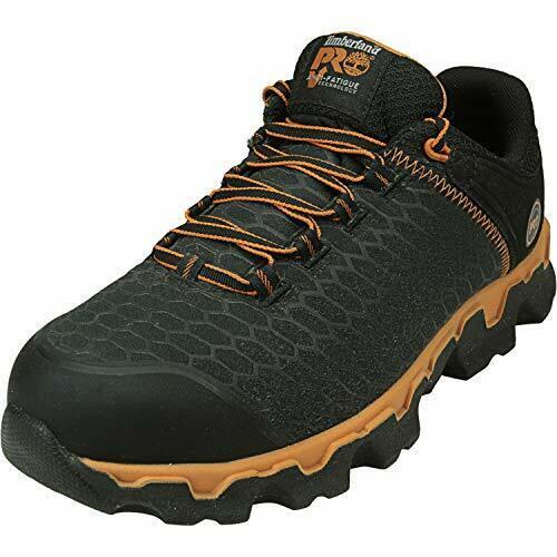 Timberland Pro Men`s Powertrain Sport Alloy Safety Assorted Sizes Colors black synthetic/orange