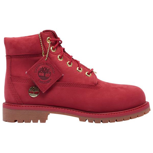 Timberland 6 Inch Premium PS `dark Red` TB 0A42QR F41 Waterproof - Red