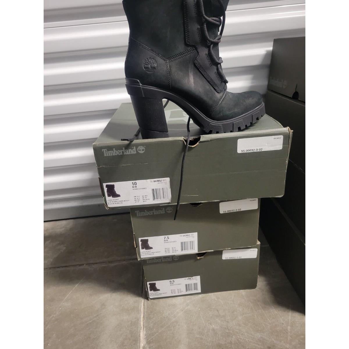 Timberland Women`s Allington 6 `` Inch Boot Black Nubuck A1JVB All Sizes