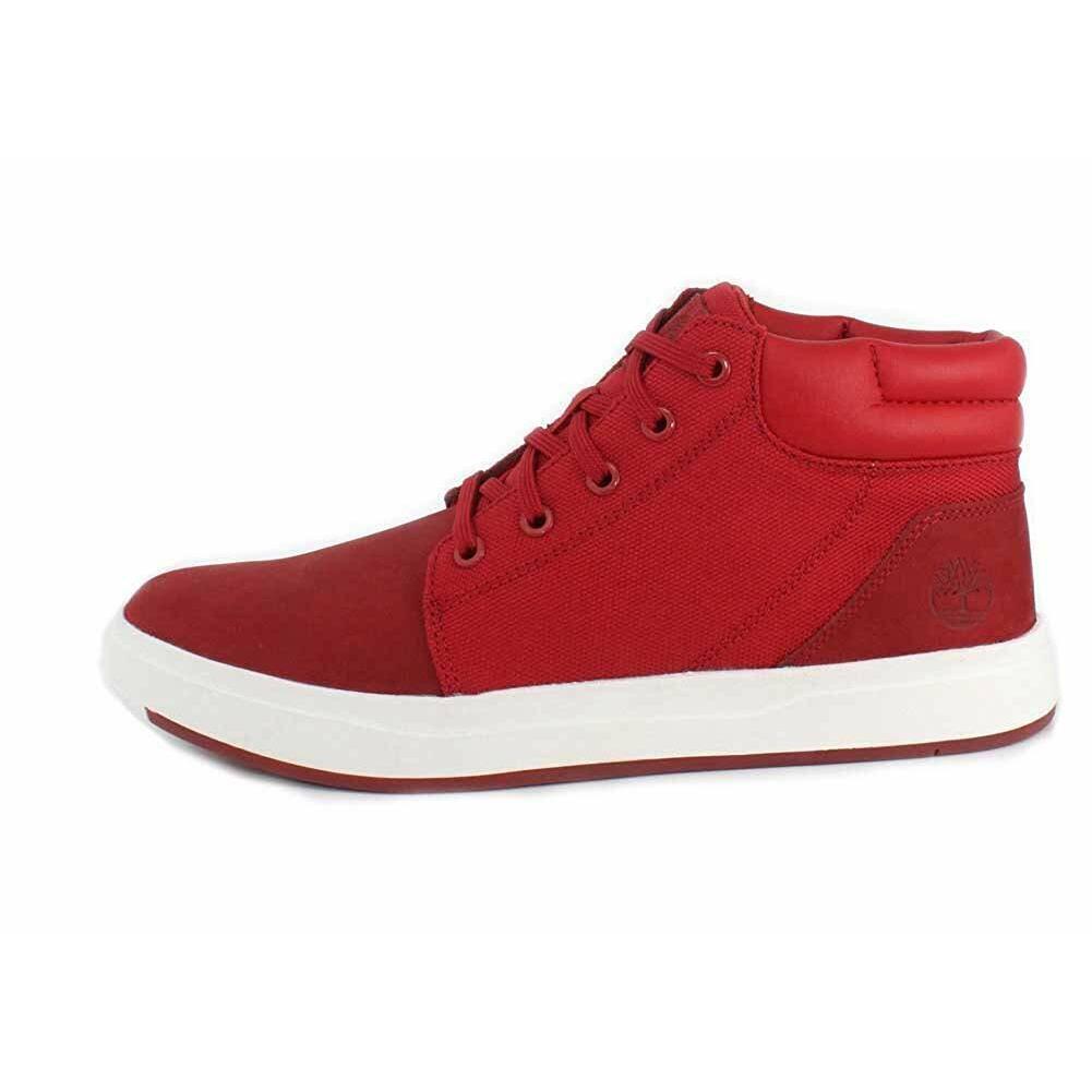 Men`s Timberland Davis Square Mixed-media Chukka TB0A1OHG F41 Multipl Sizes Red