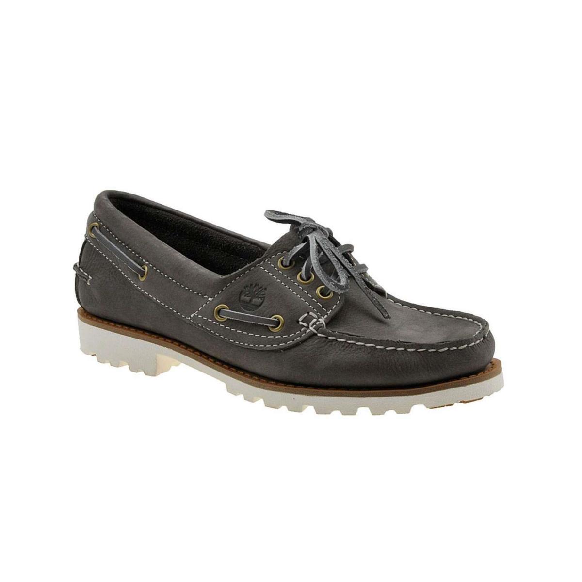 Women Timberland 3 Eye Boat Shoes Heritage Noreen Leather Slip On Oxfords