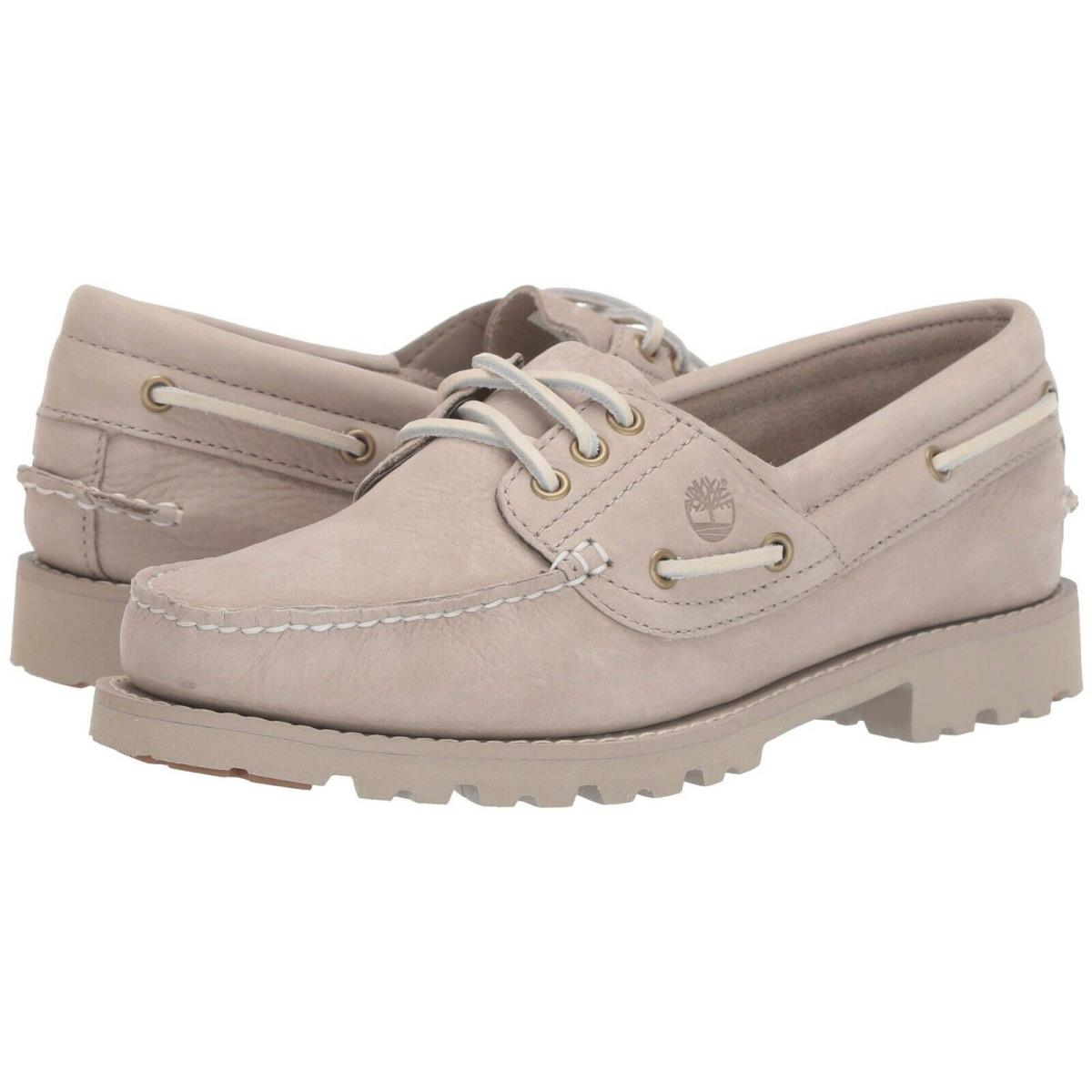 Women`s Timberland Noreen Lite Handsewn Boat Shoe A1XHP A1XJA Light Taupe Nubuck