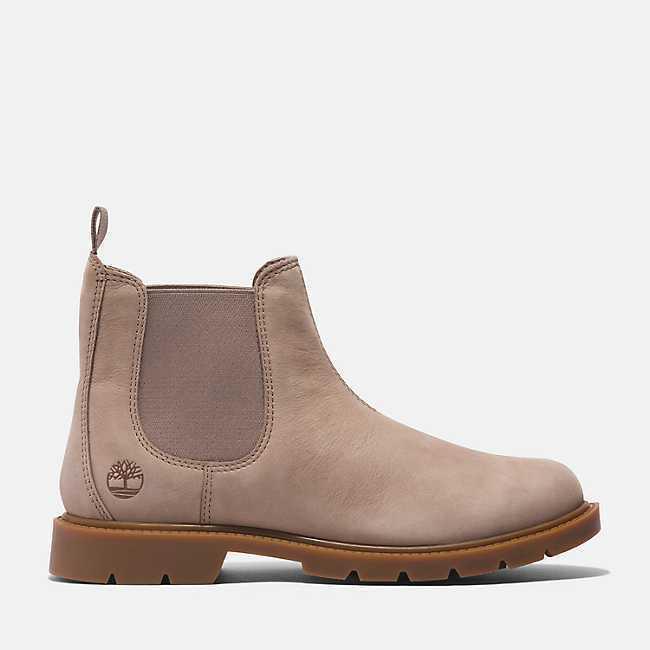 Timberland Women`s Linden Woods Chelsea Taupe Nubuck Boots A4277 All Sizes