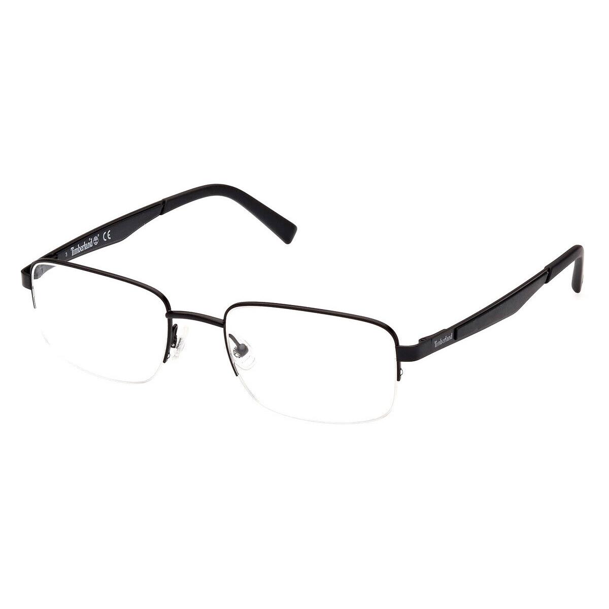 Timberland TB1787 Eyeglasses Men Matte Black Rectangle 56mm