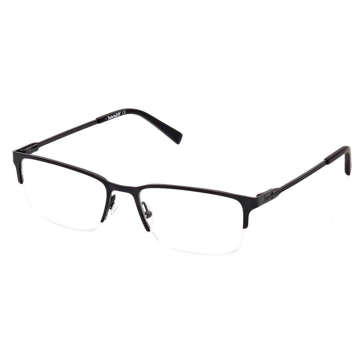 Timberland TB1799 Eyeglasses Men Matte Black Rectangle 53mm