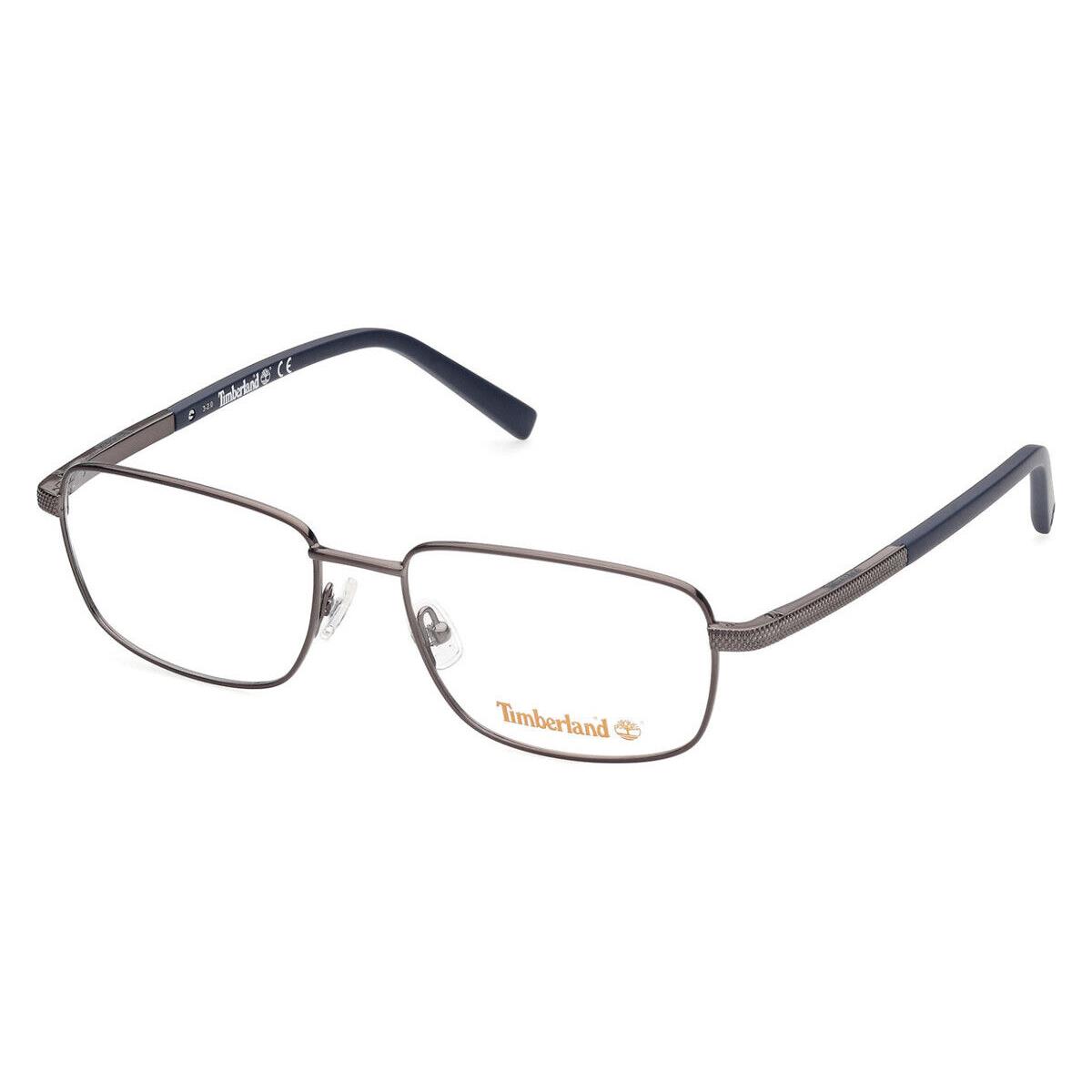 Timberland TB1726 Eyeglasses Men Shiny Gunmetal Rectangle 54