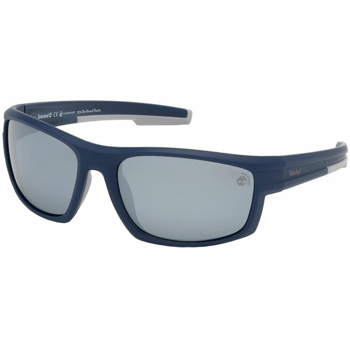 Timberland Men`s Sunglasses UV Protection Matte Blue Plastic Frame TB9171 6391D