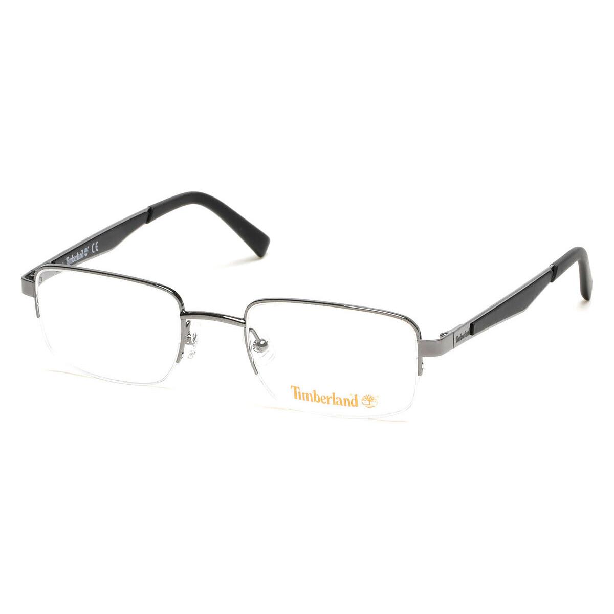 Timberland TB1787 Eyeglasses Men Shiny Gunmetal Rectangle 56