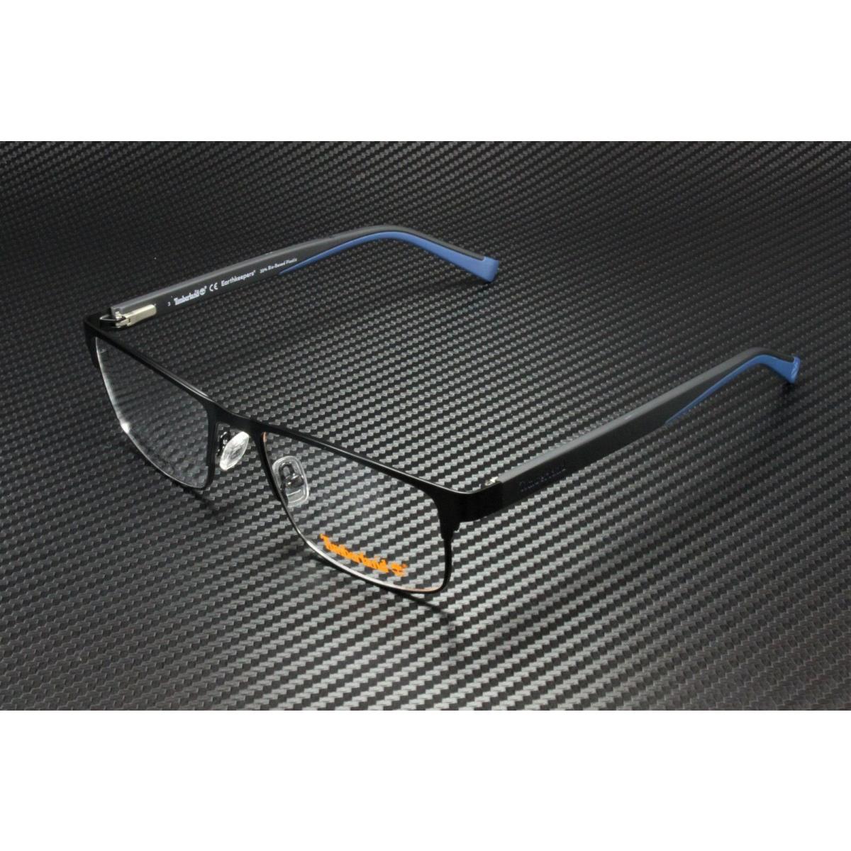 Timberland TB1594 005 Black Clear Lens Metal 55 mm Men`s Eyeglasses