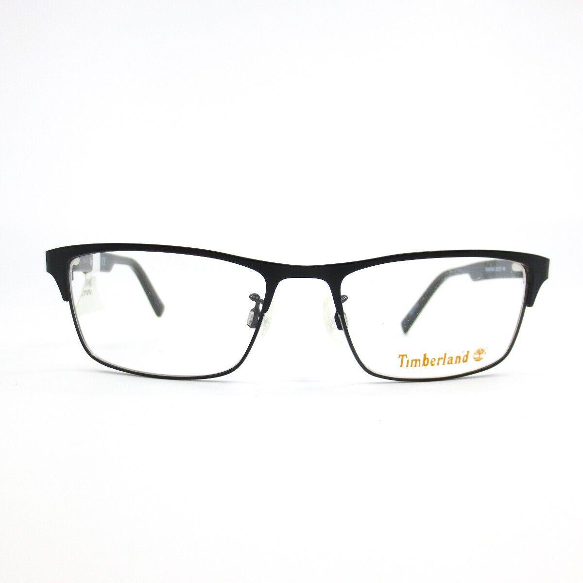 Timberland Eyeglasses Frames TB1547 002 Black Rectangular Full Rim 53-17-140