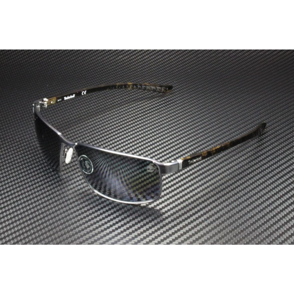 Timberland TB9035 09D Matte Gunmetal Smoke Polarized Metal 61mm Men`s Sunglasses