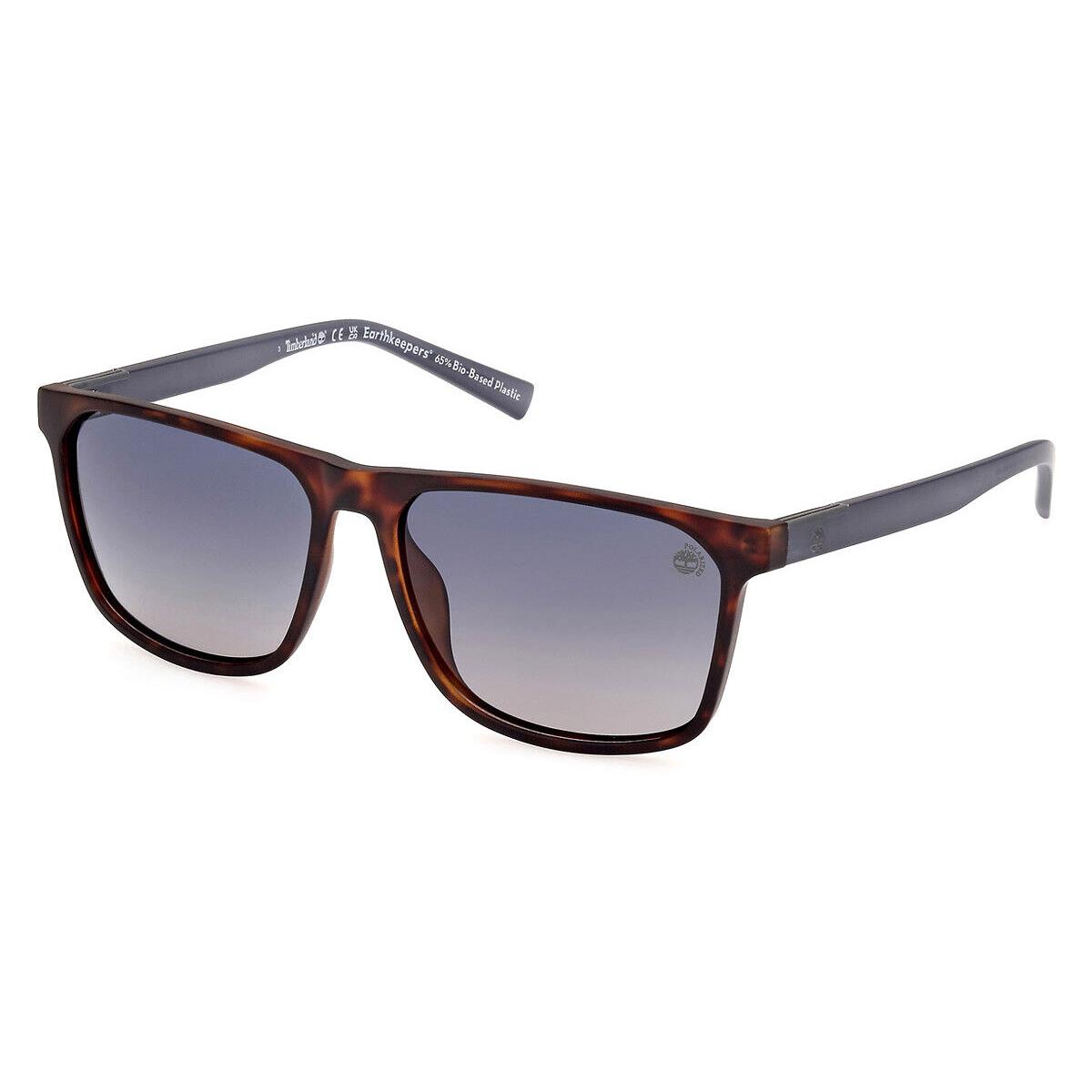 Timberland TB9312 Sunglasses Dark Havana Smoke Polarized 59