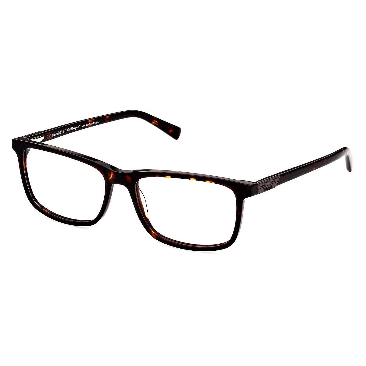 Timberland TB1775 Eyeglasses Men Dark Havana Rectangle 58mm