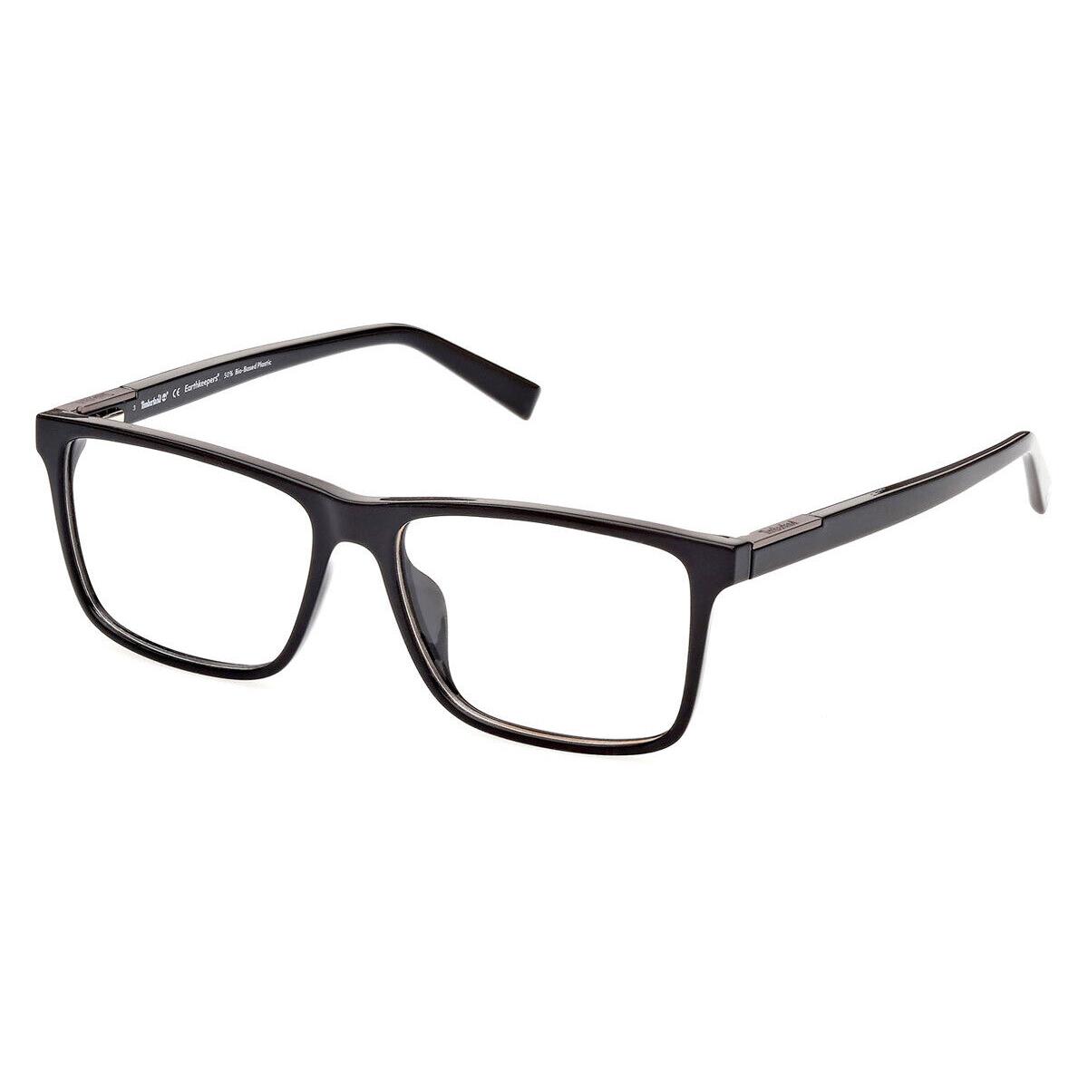 Timberland TB1759-H Eyeglasses Men Shiny Black Rectangle 56mm