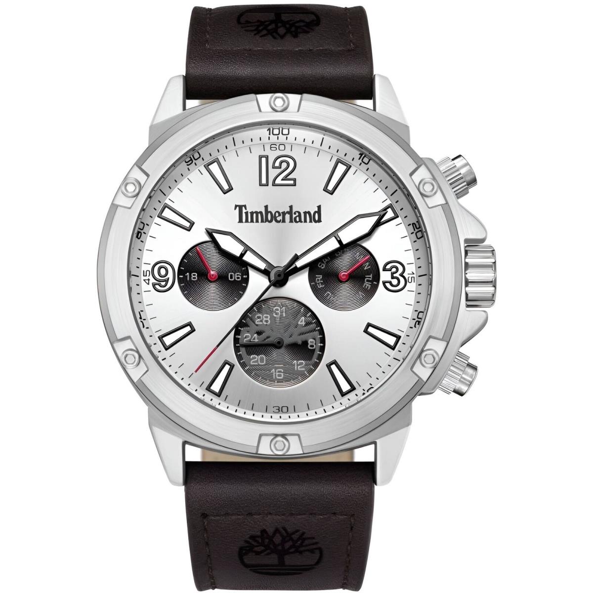 Timberland Men`s Watch Dress Sport Grey and Silver Dial Day-date TDWGF9002703