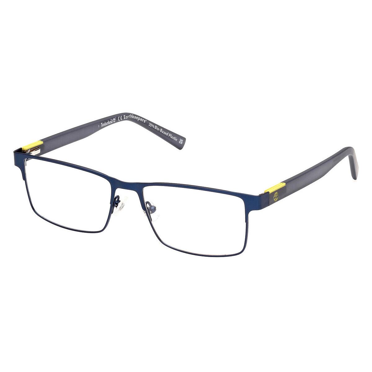 Timberland TB1795 Eyeglasses Men Matte Blue Rectangle 56mm