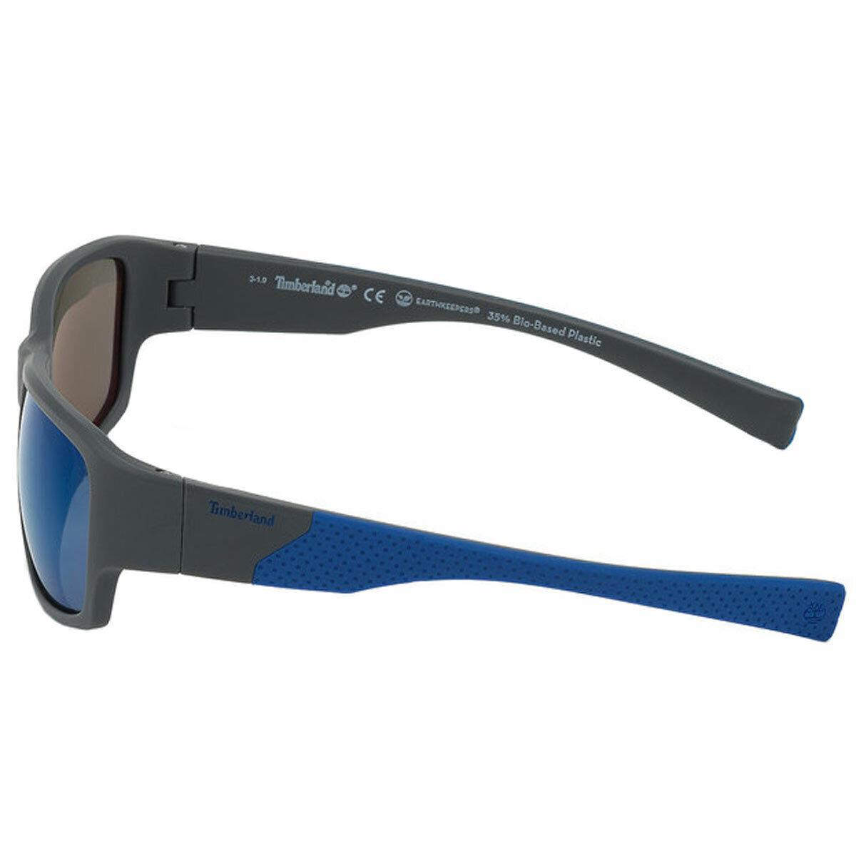 Timberland Men`s Sunglasses Blue Polarized Lens Rectangular Frame TB9203 5920D