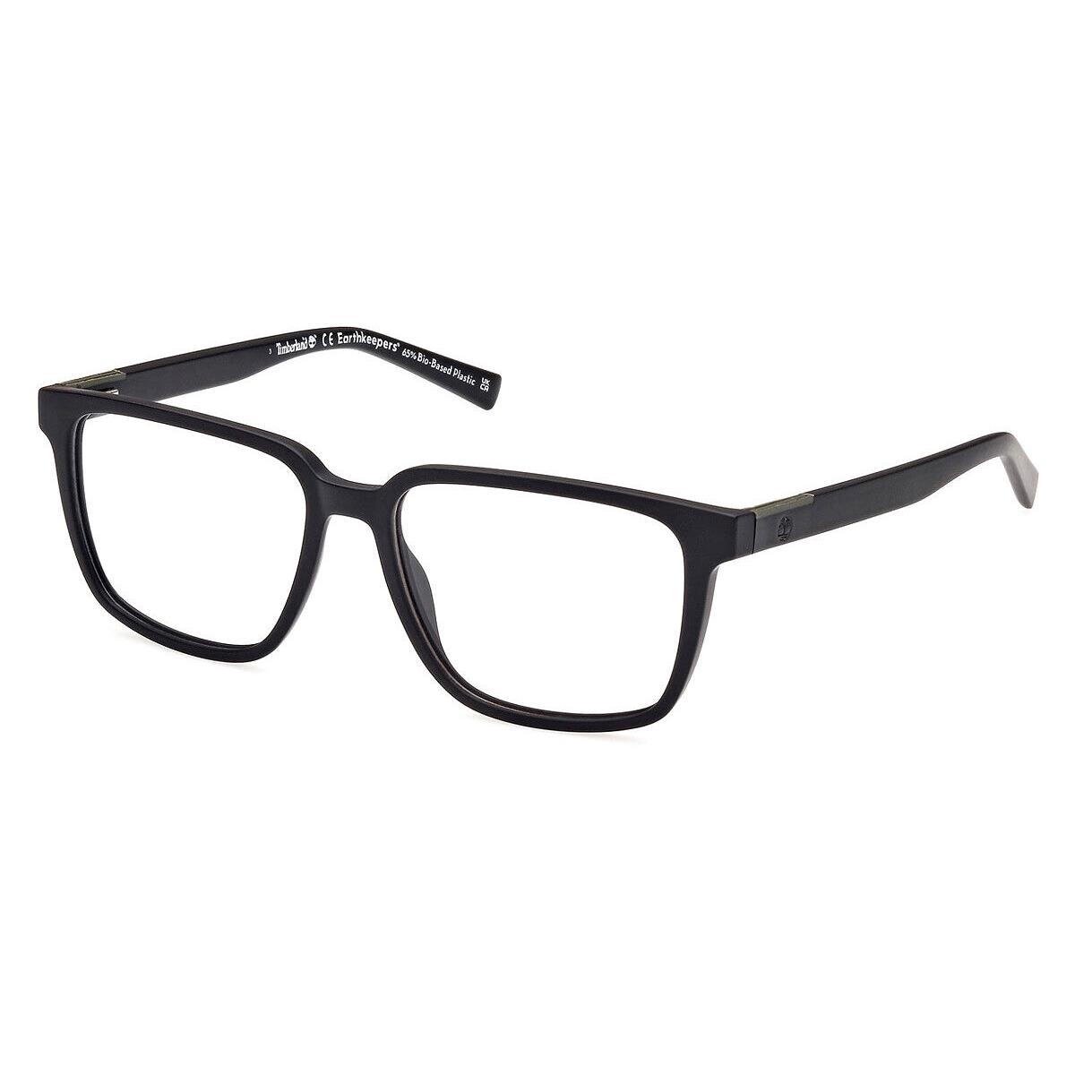 Timberland TB1796 Eyeglasses Men Matte Black Square 56mm