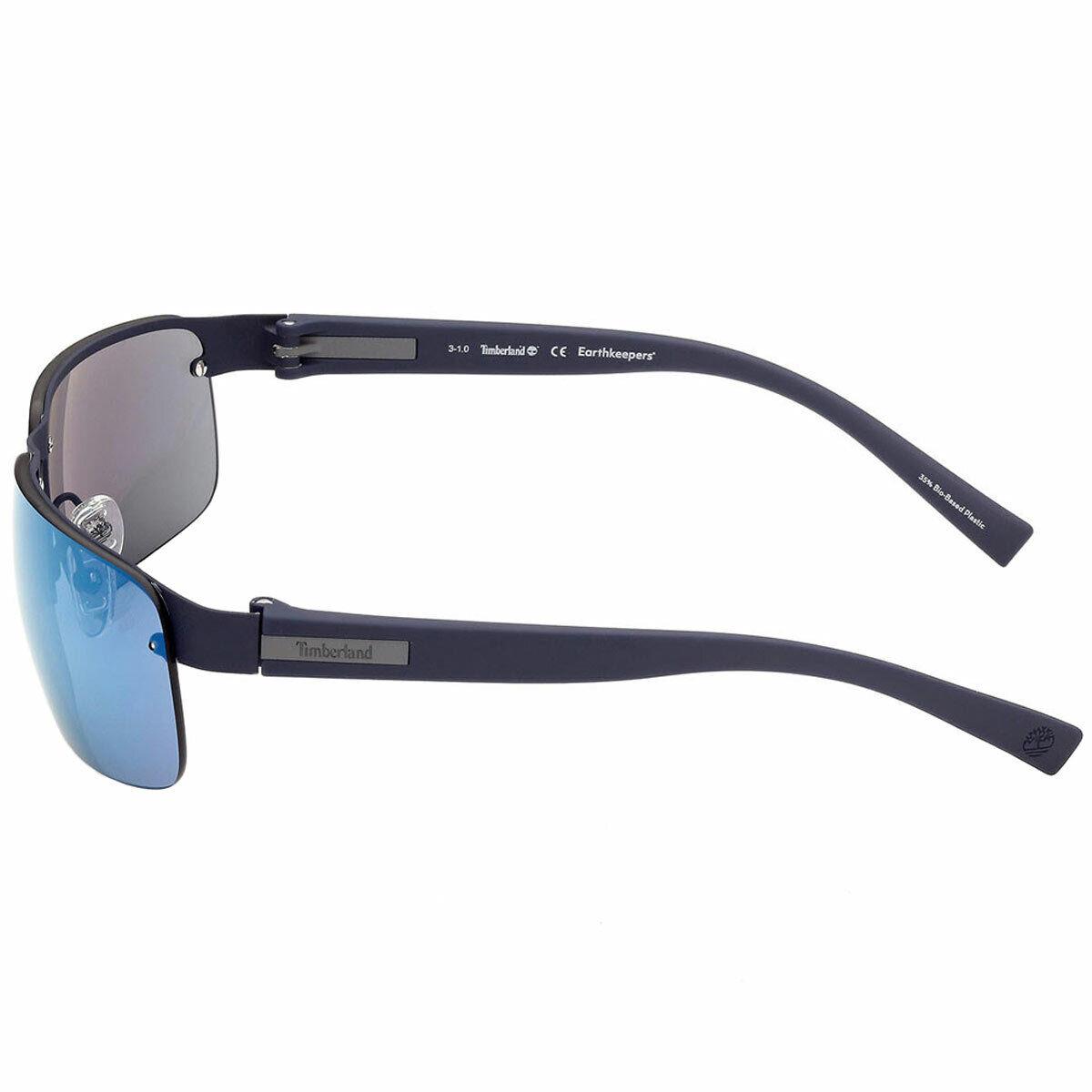 Timberland Men`s Sunglasses Blue Lens Metal Frame UV Protection TB9236 6591D