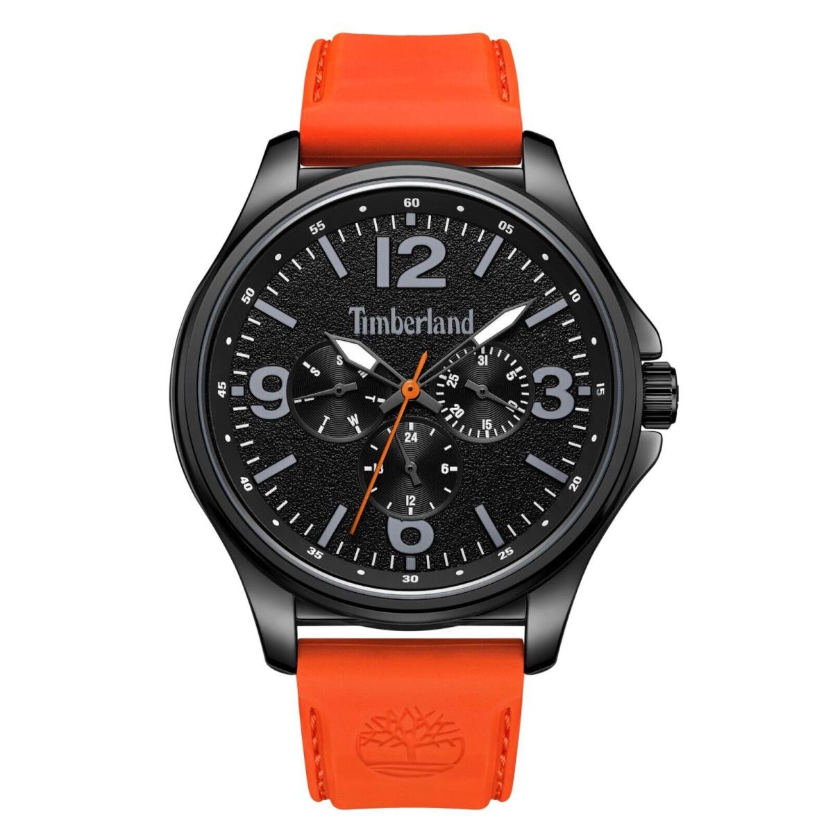 Timberland Mens Analog Watch and Multi Functions with Silicone Band TDWGQ2183103