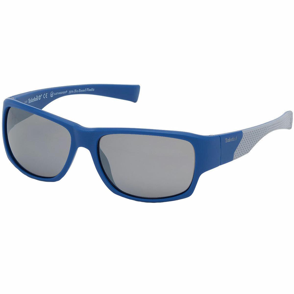Timberland Men`s Sunglasses Grey Polarized Lens Matte Blue Frame TB9203 5991D