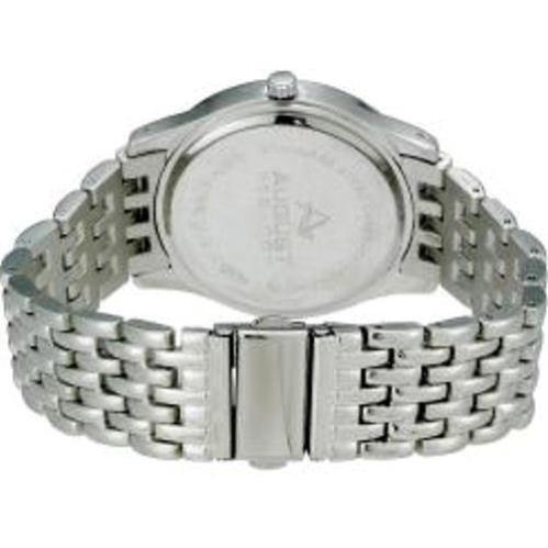 August Steiner CN004S Round Kennedy Half Dollar Silver-tone Bracelet Mens Watch