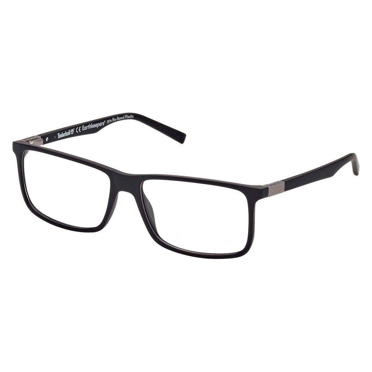 Timberland TB1650 Eyeglasses Men Matte Black Rectangle 59mm