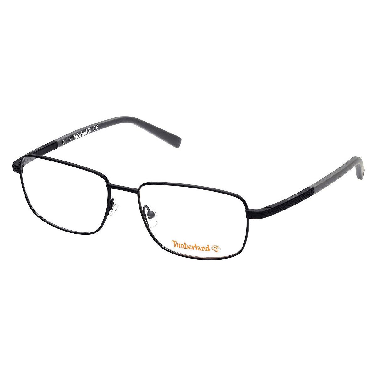 Timberland TB1726 Eyeglasses Men Matte Black Rectangle 56mm