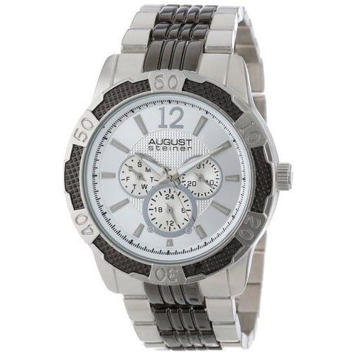 Men`s August Steiner AS8058SS Sport Quartz Multifunction Bracelet Watch