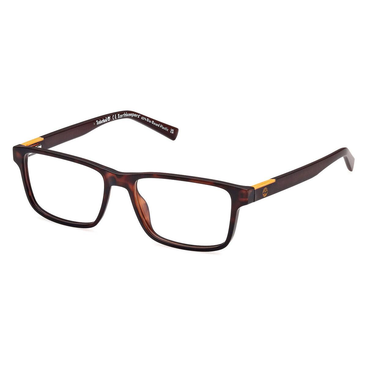 Timberland TB1797 Eyeglasses Men Dark Havana Rectangle 55mm