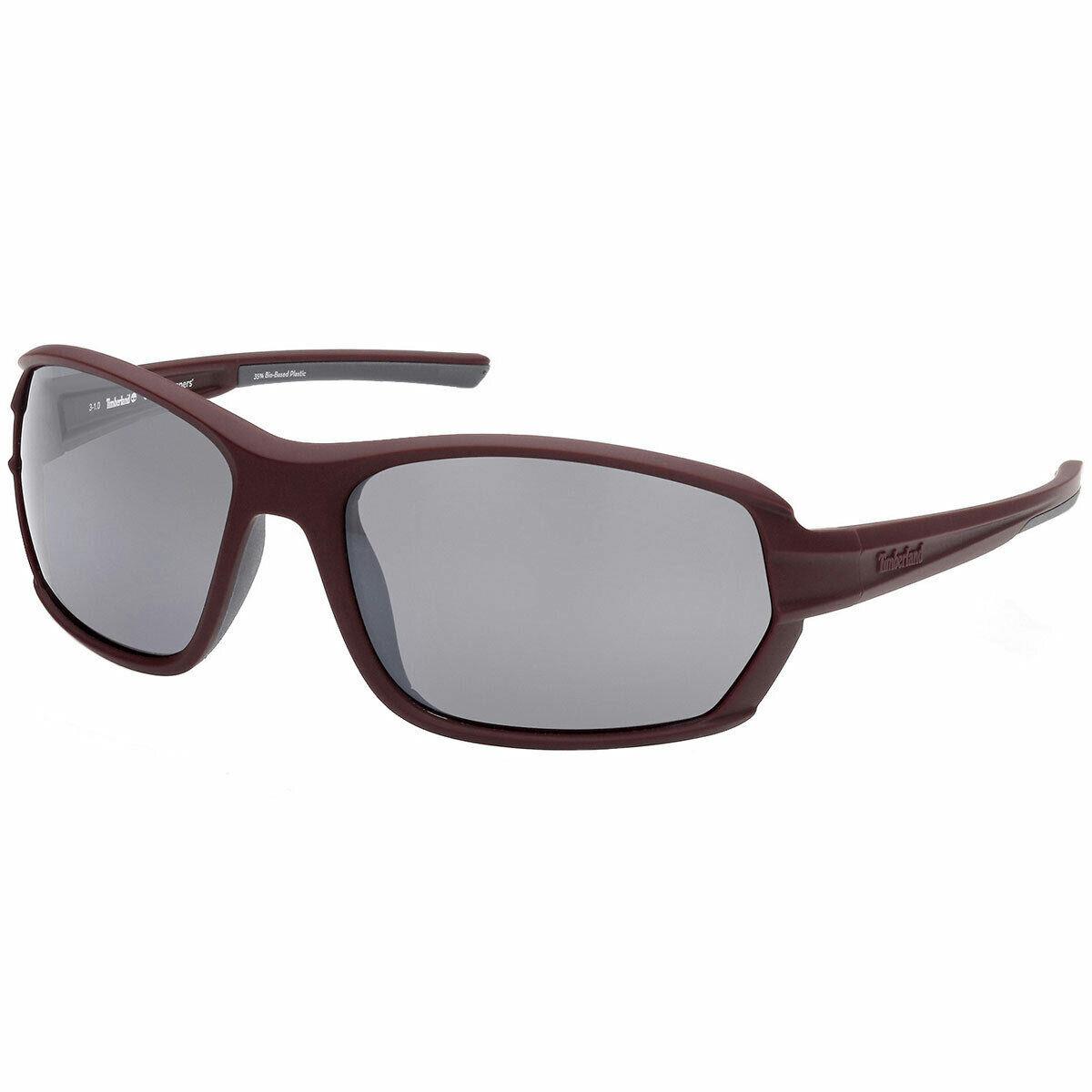 Timberland Men`s Sunglasses Polarized Lens Matte Red Plastic Frame TB9245 6667D