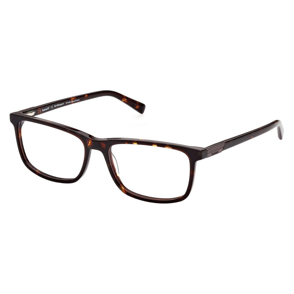 Timberland TB1775 Eyeglasses Men Dark Havana Rectangle 55mm