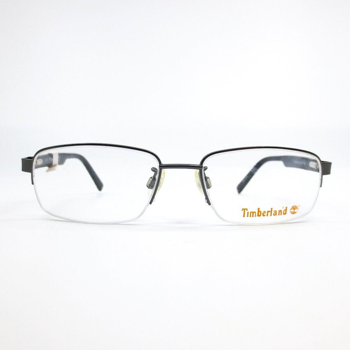 Timberland TB1548 009 Silver Blue Rectangular Eyeglasses Frame 53 17 140 mm