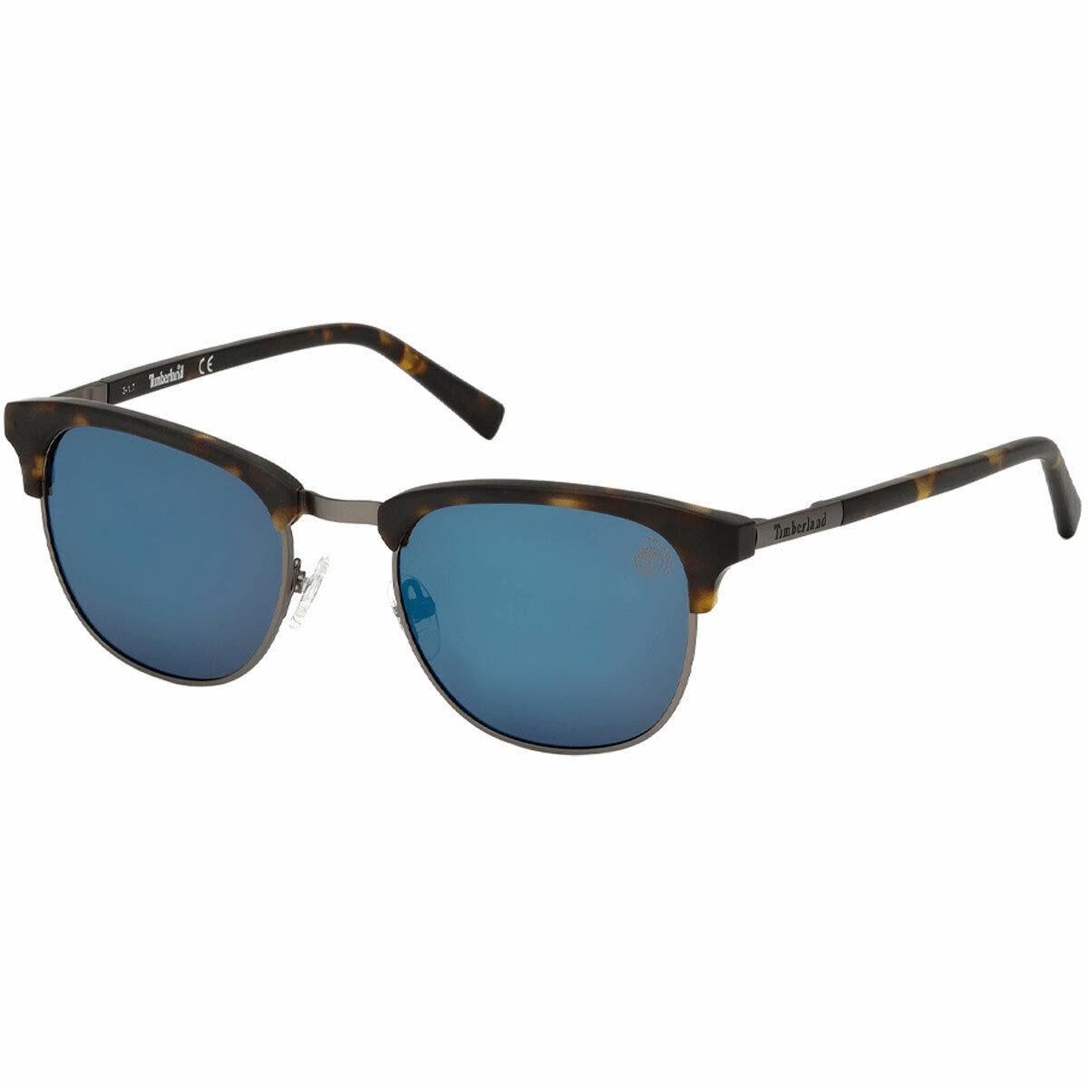 Timberland Men`s Sunglasses UV Protection Dark Havana Metal Frame TB9121 5152D