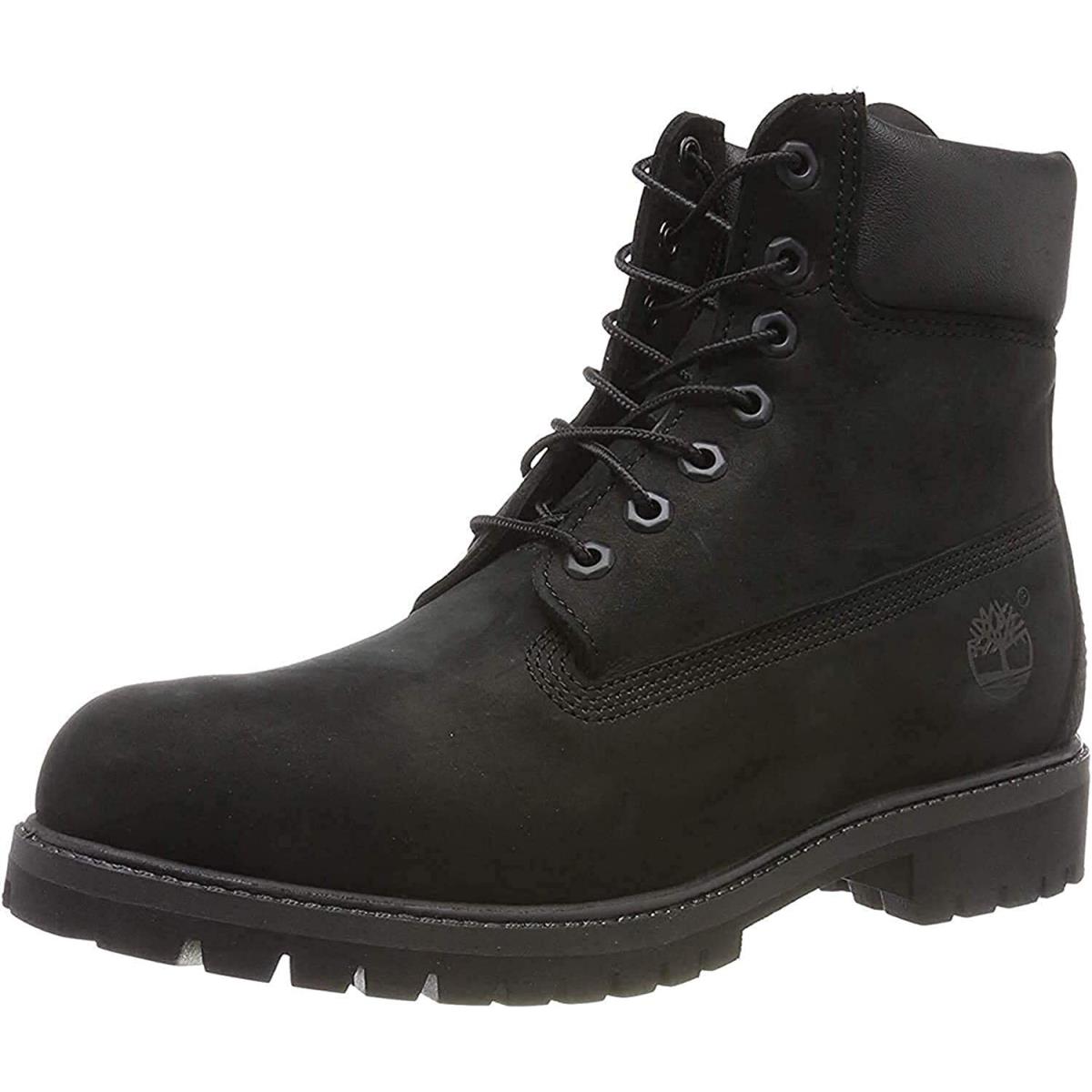 Timberland Men`s 6 Inch Premium Waterproof Boot Black Nubuck 11.5 M US