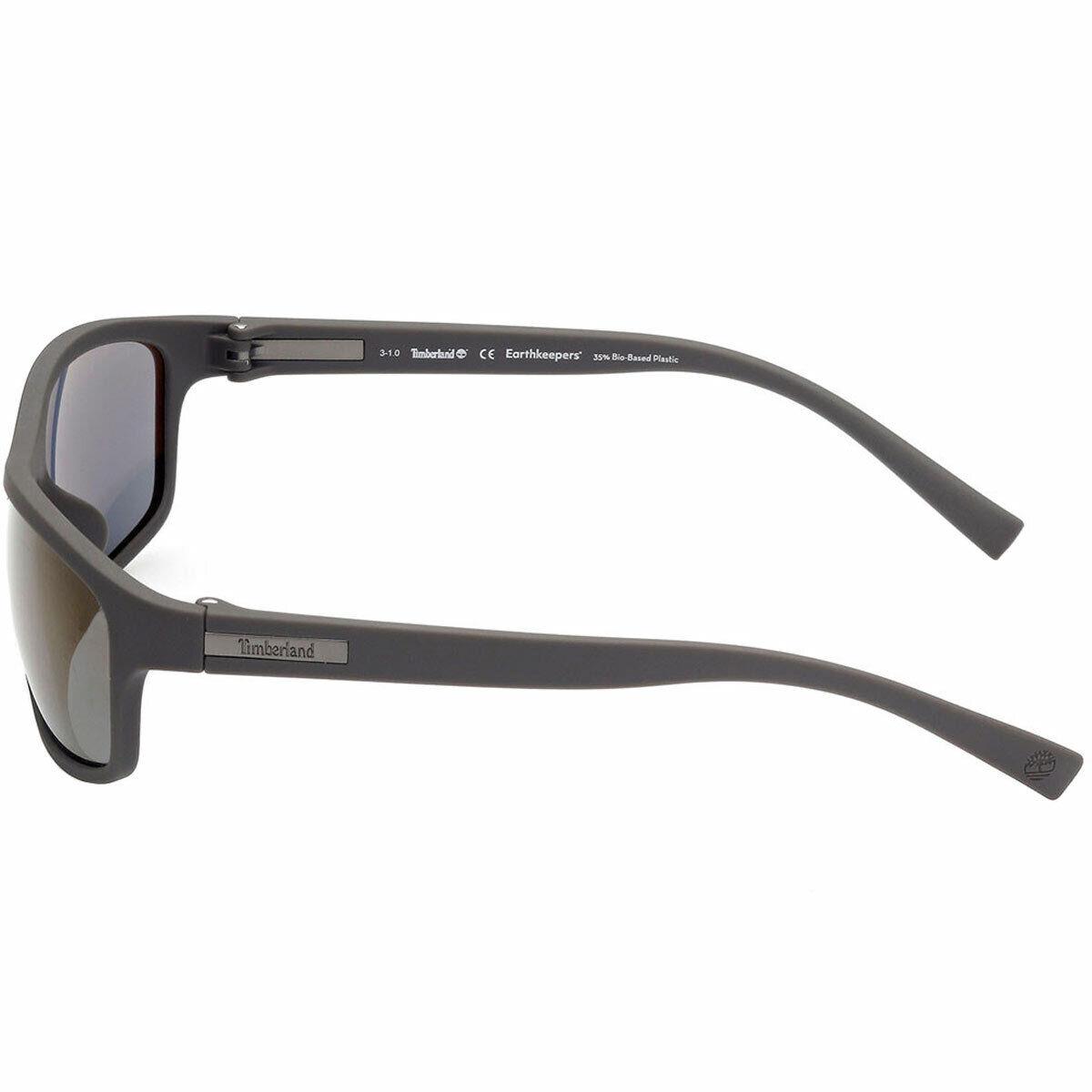 Timberland Men`s Sunglasses UV Protection Grey Rectangular Frame TB9237 5820D