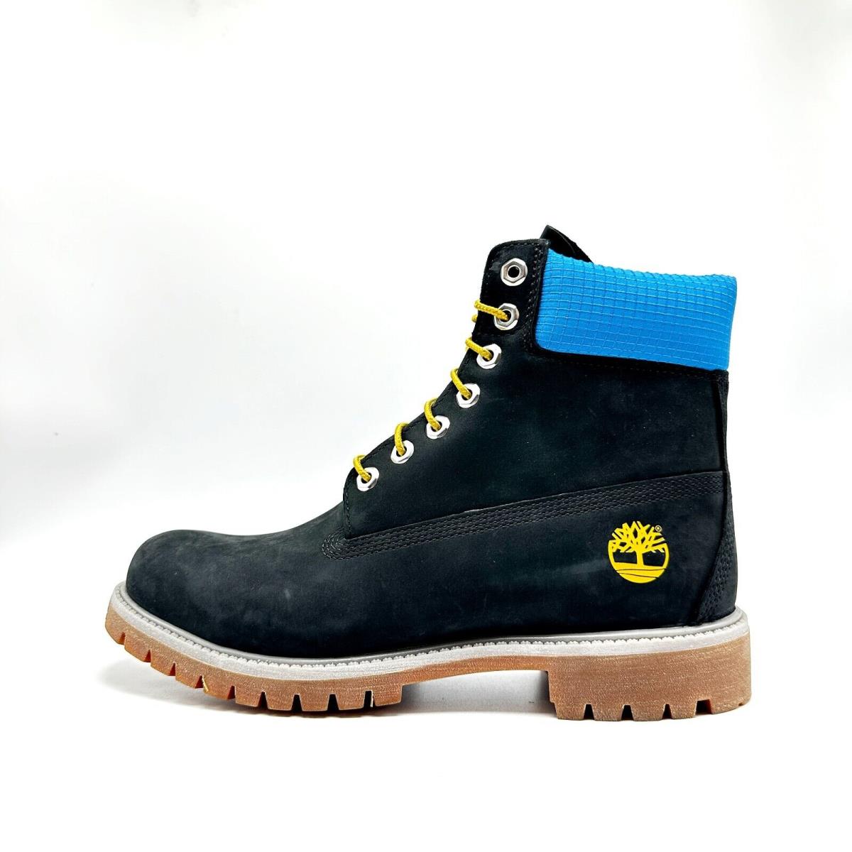 Men Timberland Premium 6-INCH Waterproof Boots Black/blue TB0 A5NYZ 001