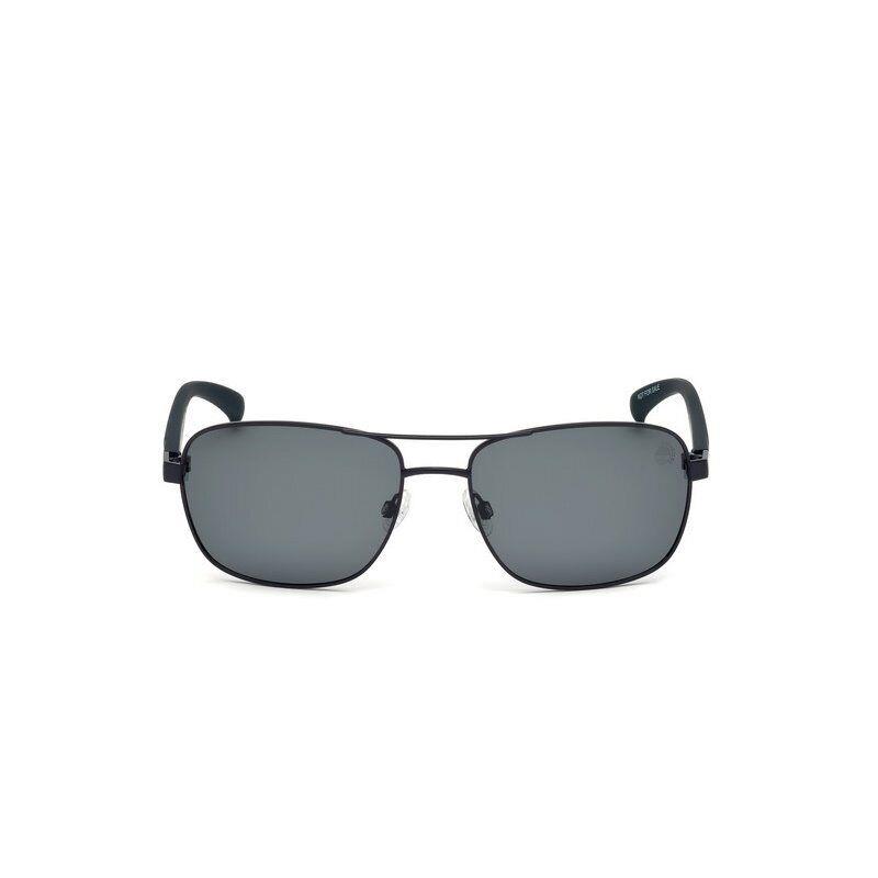 Timberland TB9136 91D Matte Blue Metal Polarized Aviator Sunglasses 59-17-140 - Frame: Blue, Lens: Grey, Manufacturer: Blue