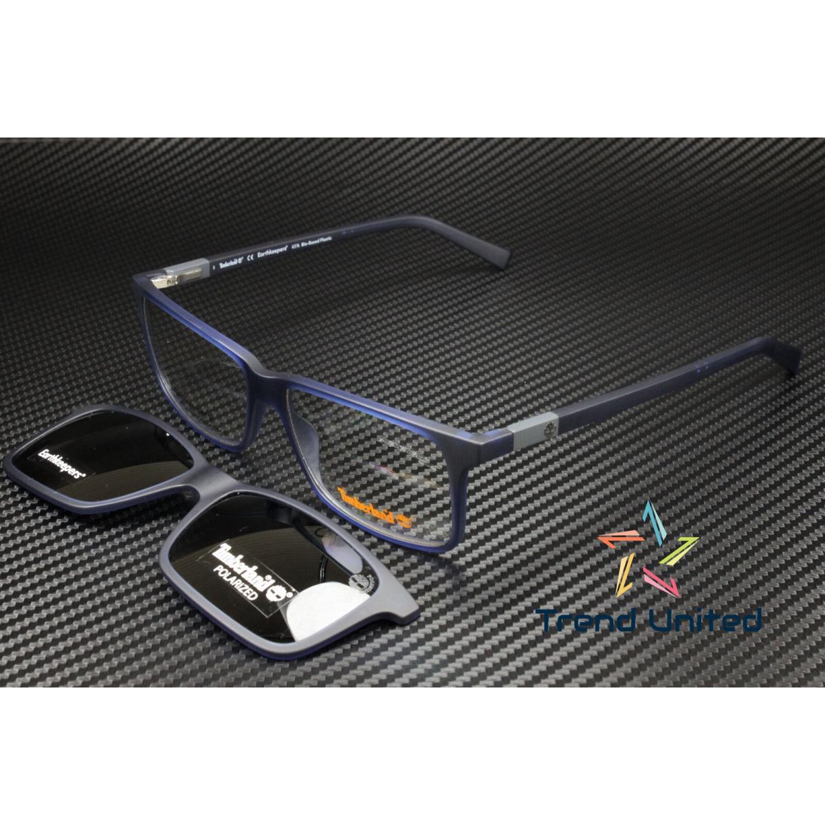 Timberland TB1765 091 Matte Blue Demo Lens 57 mm Men`s Eyeglasses