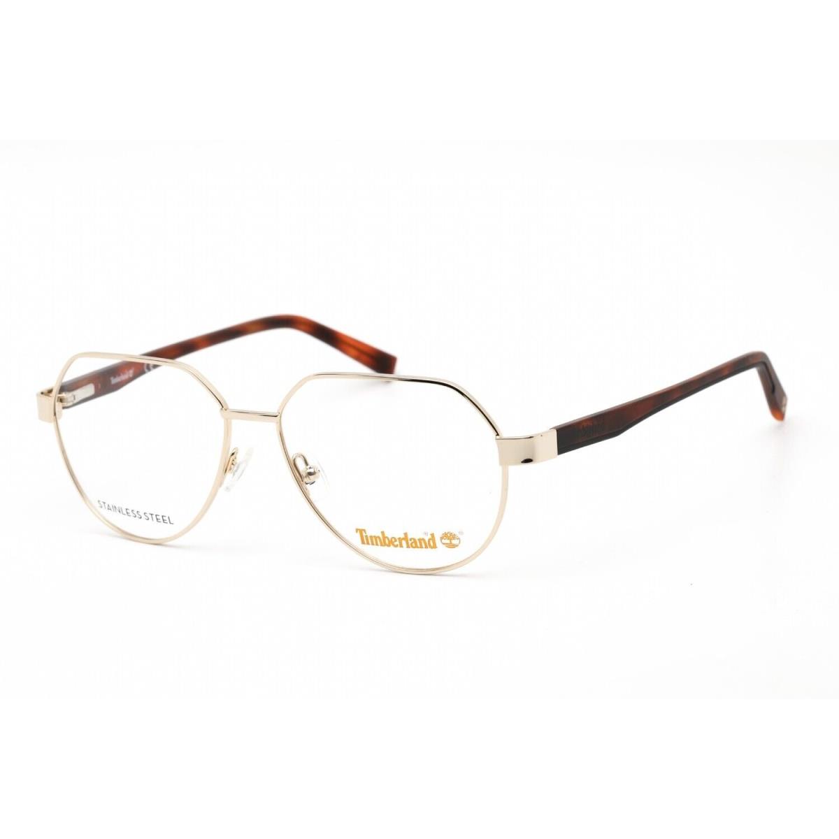 Timberland TB1734 032 Aviator Pale Gold Eyeglasses 54-14-145