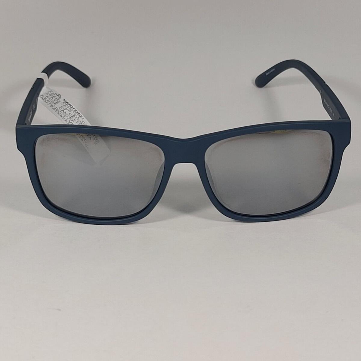 Timberland TB7254 92C Rectangle Sport Sunglasses Matte Blue Frame Gray Flash