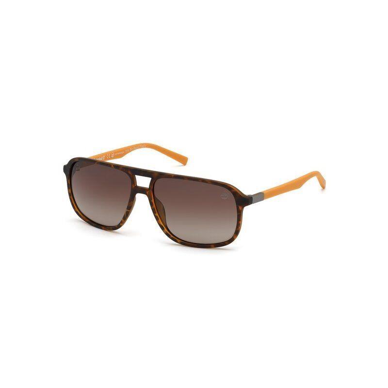 Timberland TB9200 52H Matte Brown Havana Polarized Aviator Sunglasses 61-15-150