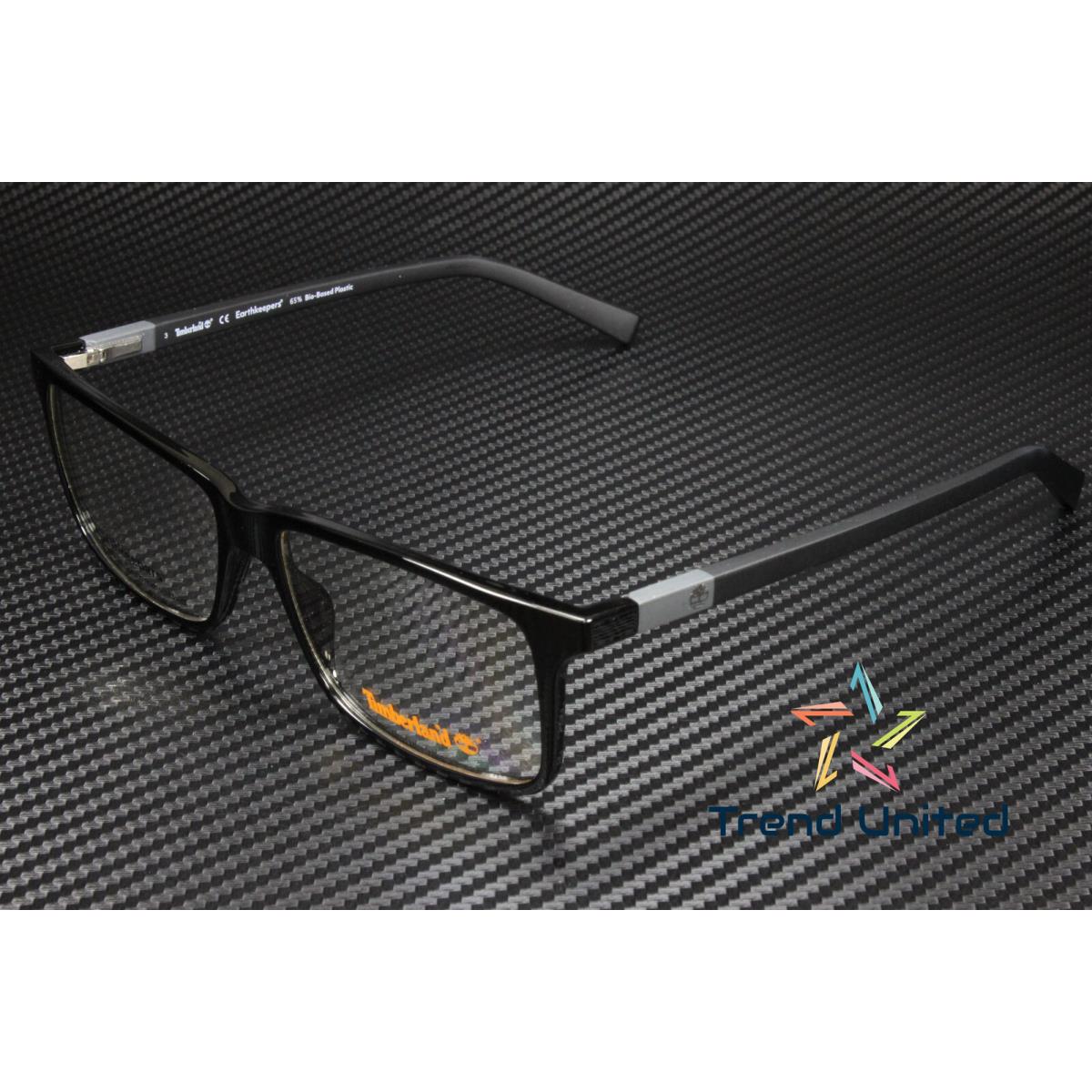 Timberland TB1765 001 Shiny Black Demo Lens 57 mm Men`s Eyeglasses