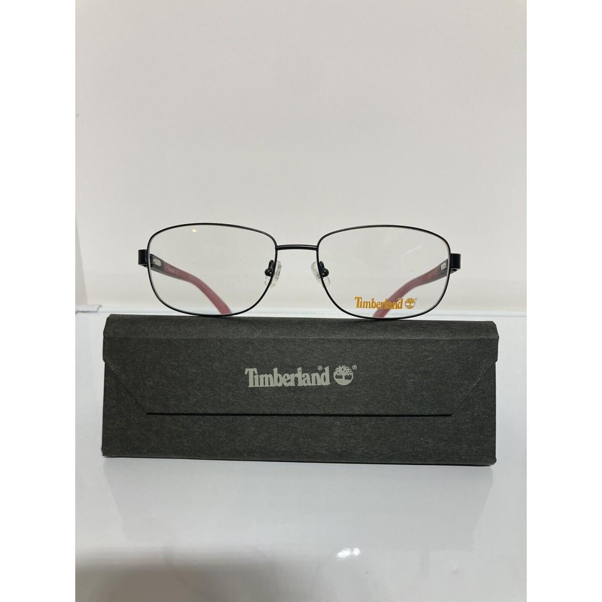 Timberland TB1637 002 Black Metal Unisex Eyeglasses 56mm